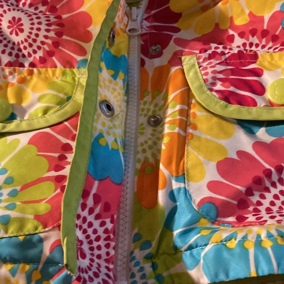 Toddler rain jacket-Carters. fun, bright fleece lined, hooded. . - Picture 7 of 12